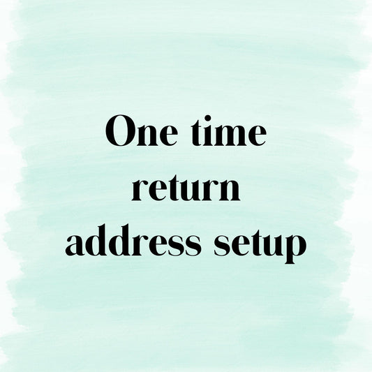 Custom return address for Shipping labels