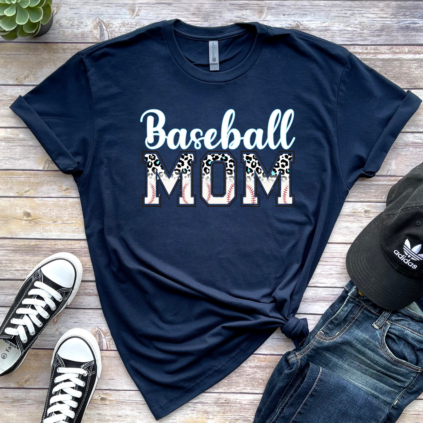 Leopard Baseball Mom