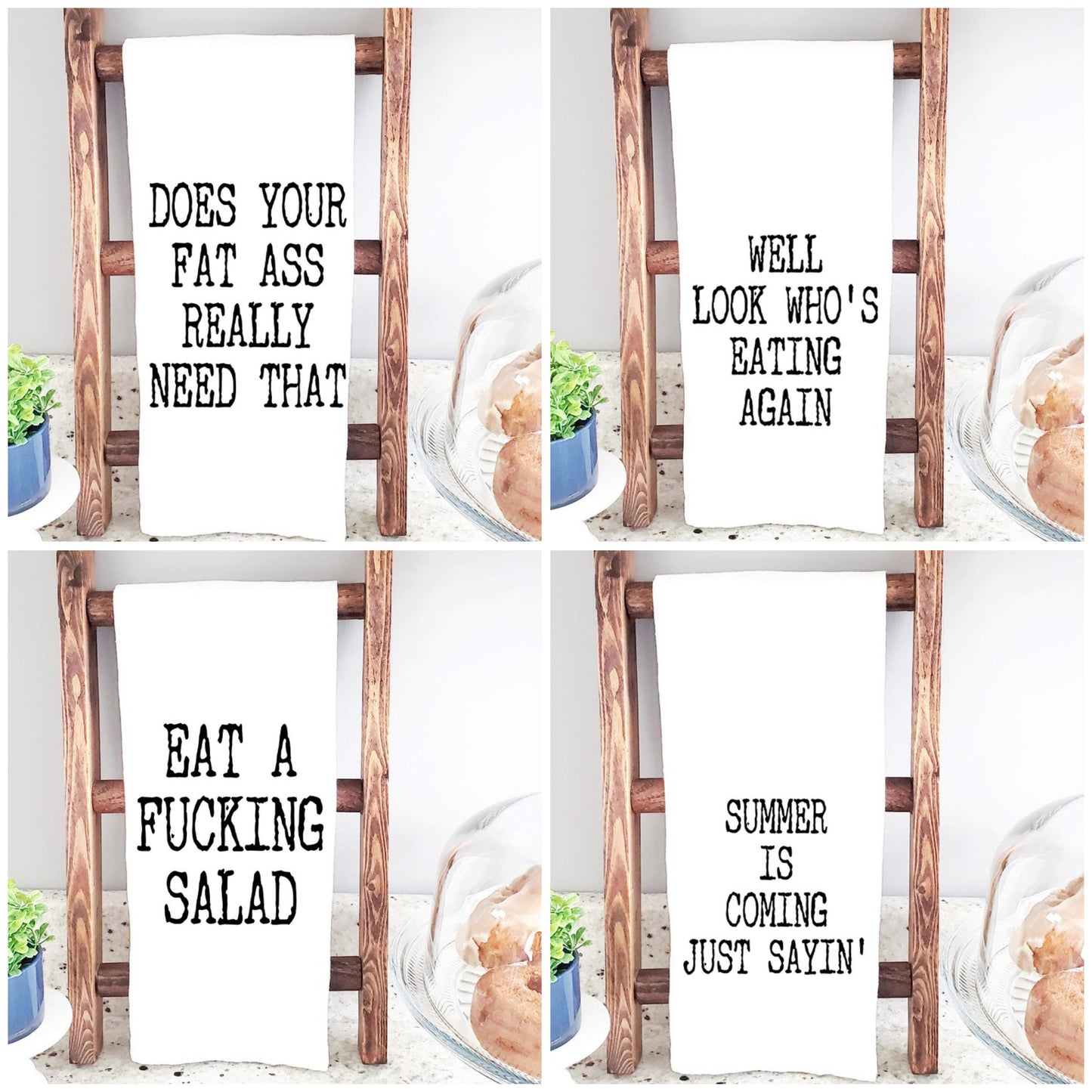 Bad Diet Advice Tea Towels