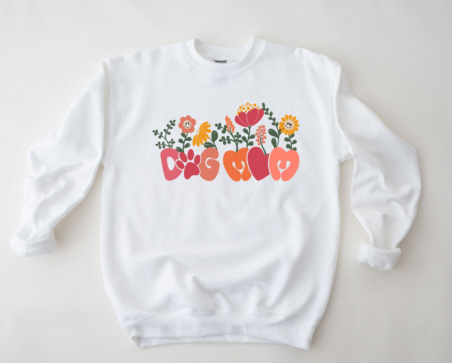 Floral Dog Mom SWEATSHIRTS