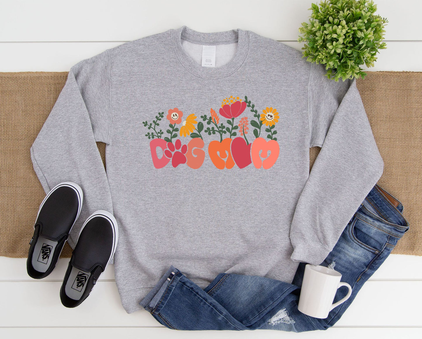 Floral Dog Mom SWEATSHIRTS