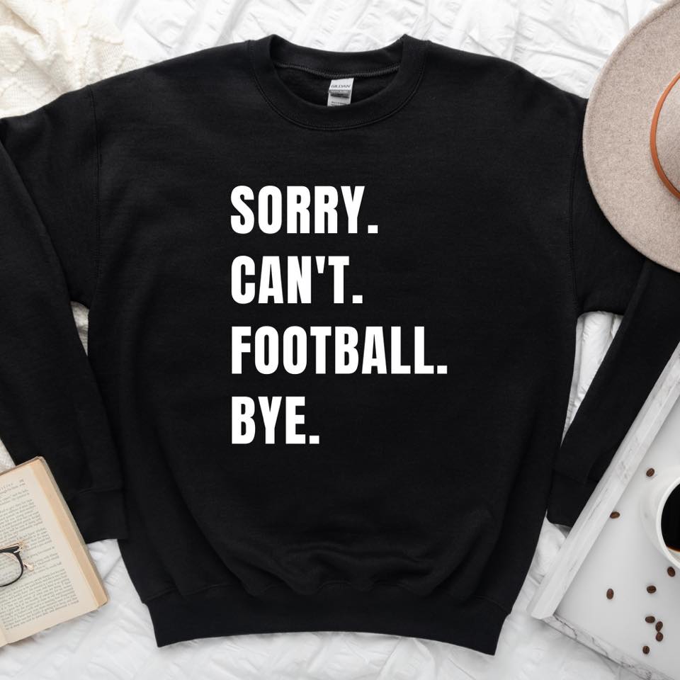 Sorry. Can't. Football. Bye.