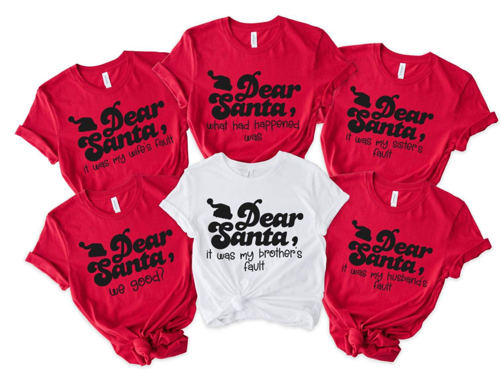 Dear Santa Family Tees