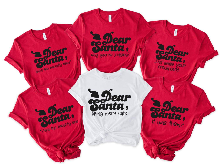 Dear Santa Family Tees