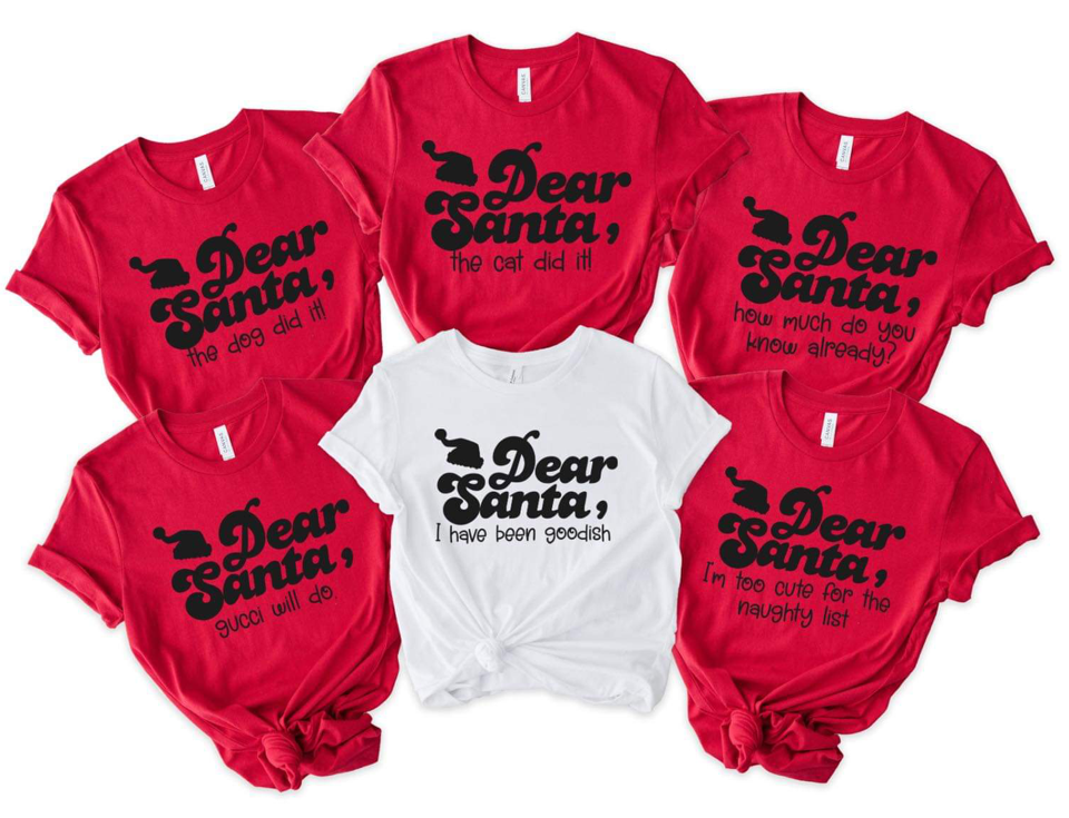 Dear Santa Family Tees