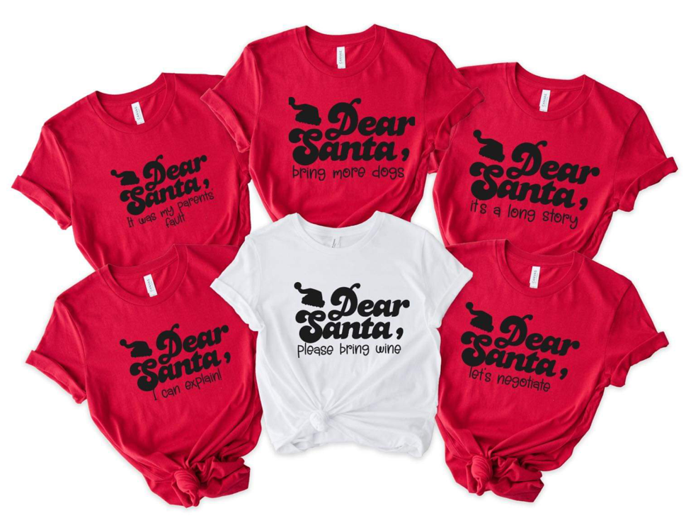 Dear Santa Family Tees