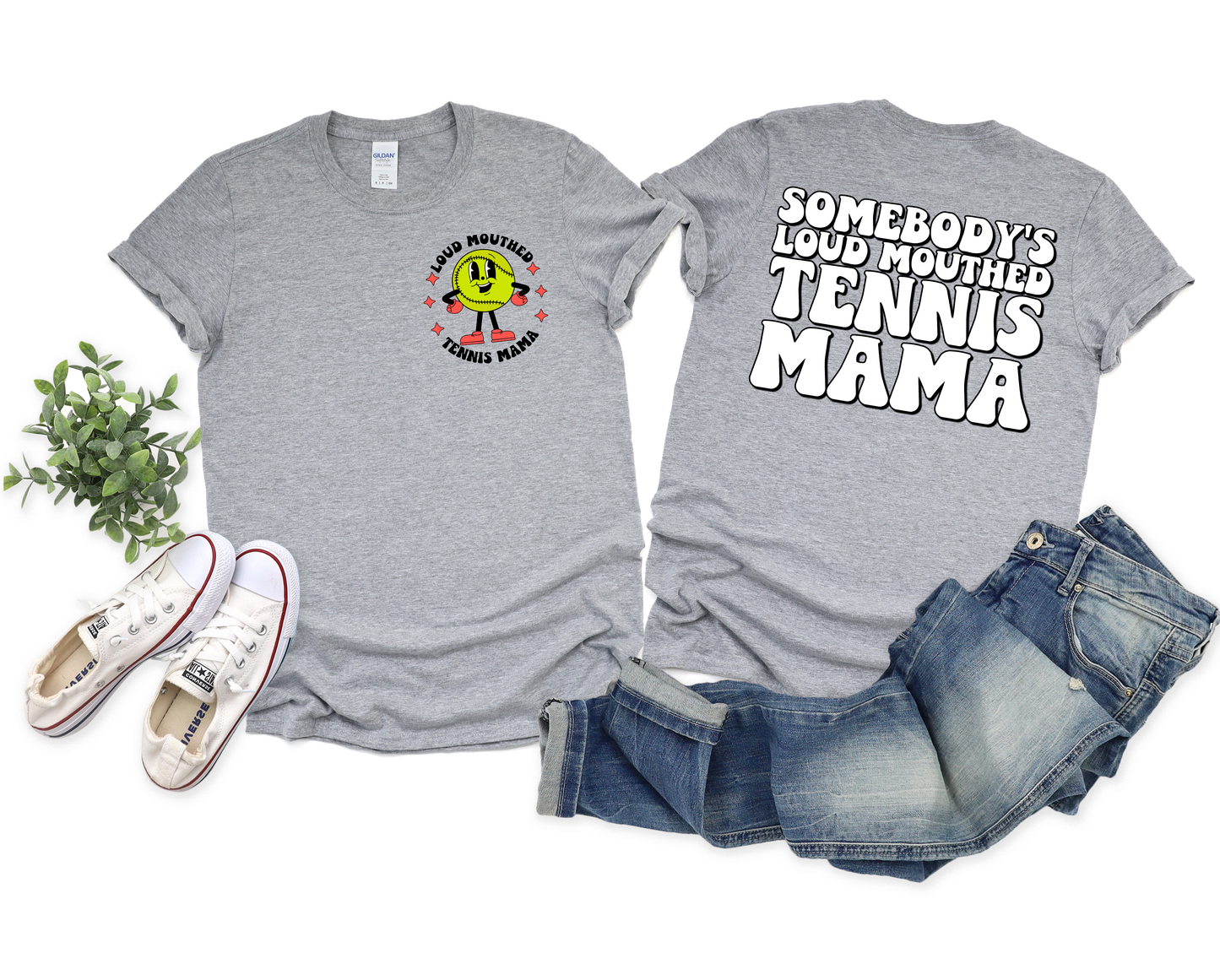 Loud Mouthed Tennis Mama