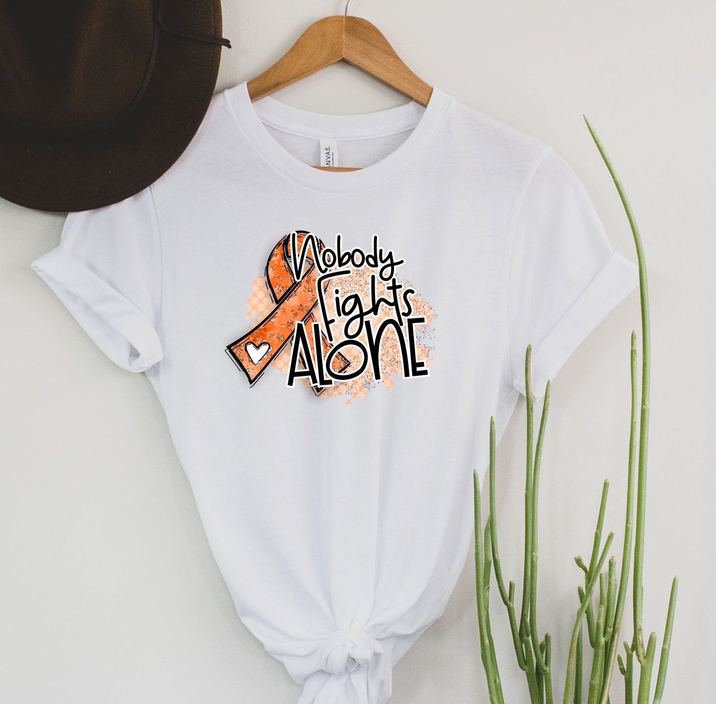 Orange Nobody fights alone - Childhood Leukemia Cancer