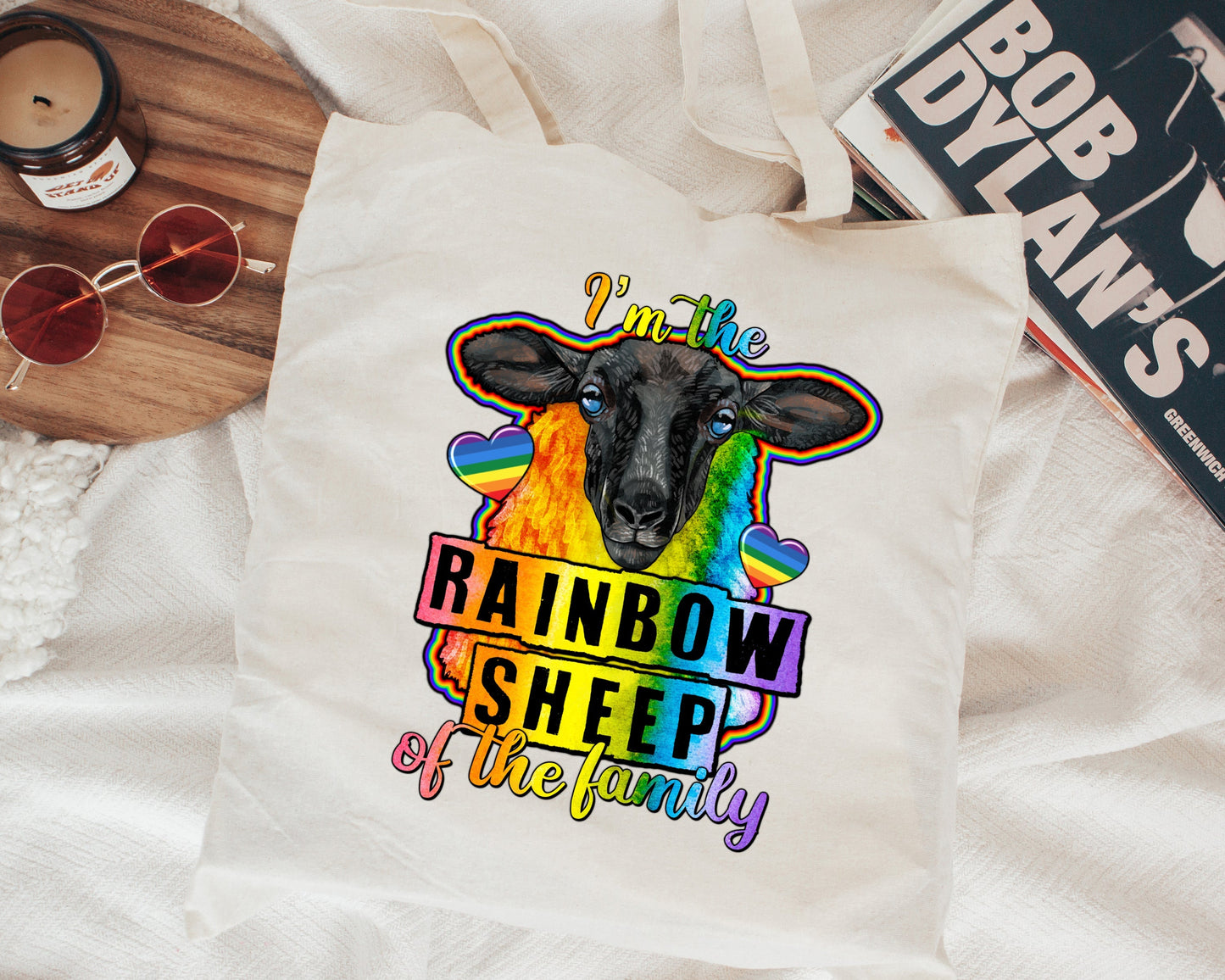 Rainbow Sheep Tote